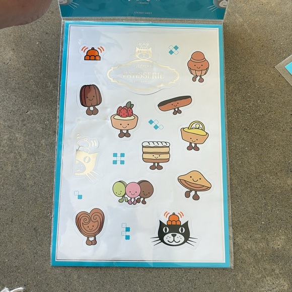 NWT Jellycat Collette Tarte Au Citron pin and sticker sheet - Picture 3 of 3